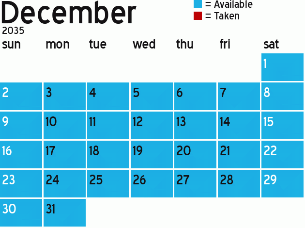Missionary Dinner Calendar