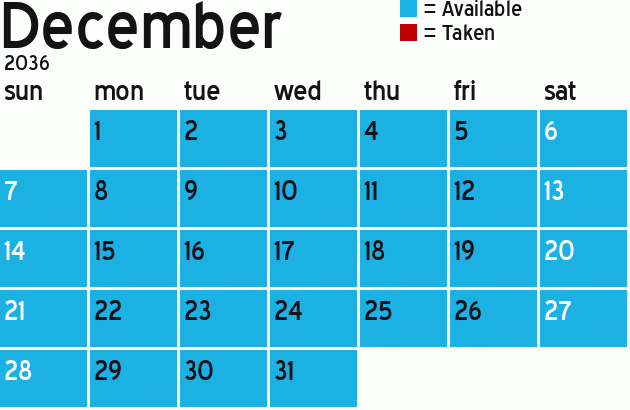 Missionary Dinner Calendar
