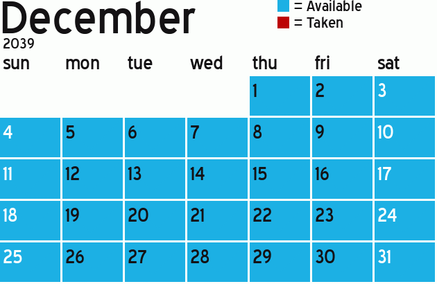 Missionary Dinner Calendar